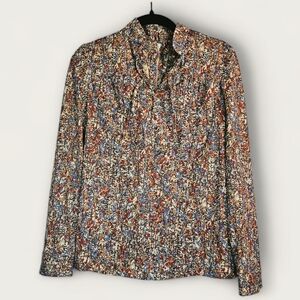 Vintage 1970s Floral Blouse
